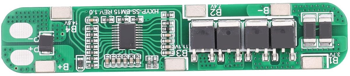 Dailygoods - Li-ion batterij beschermingsbord - 5S 18.5V/21V 15A - Veilig en efficiënt - Voor lithium-ion batterijen