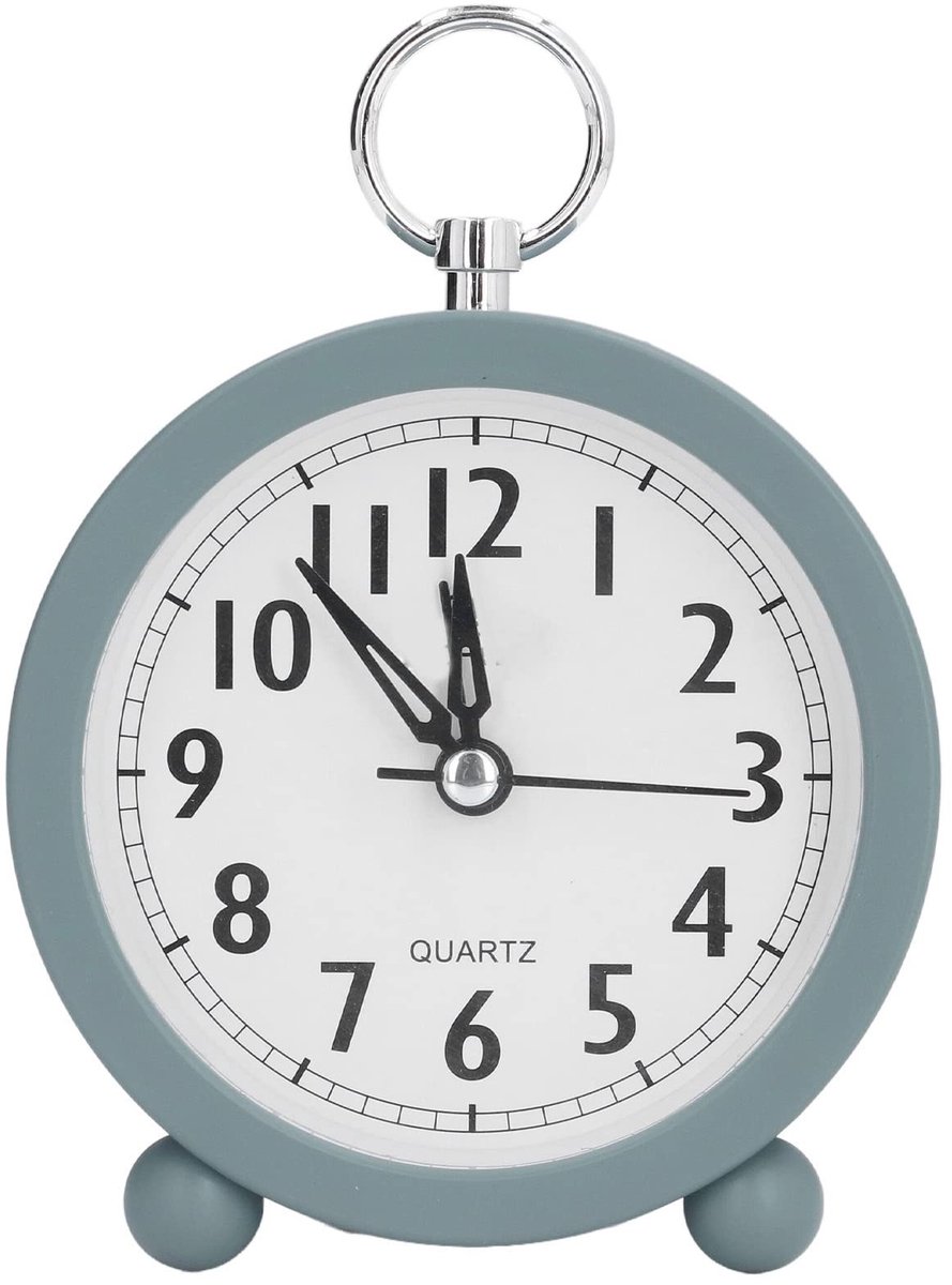 Dailygoods - Mediterrane Tafelklok met Luid Alarm en Stil Tikken