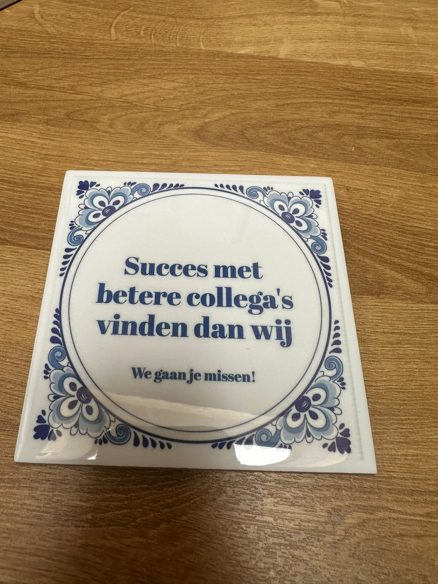 Tegel- Collega's-Opdruk