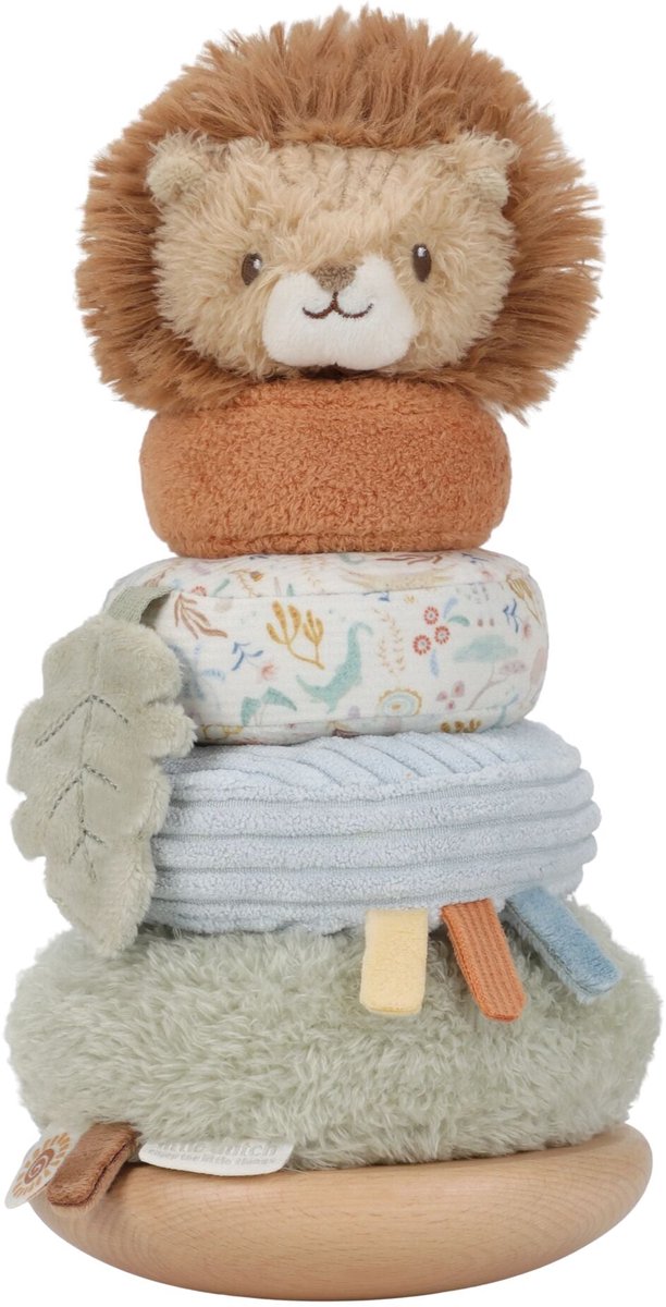 Little Dutch Stapeltoren pluche leeuw - Safari Friends van Little Dutch — afbeelding 2