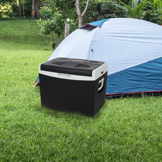 KAD® Koelbox Elektrisch - Elektrische Compressor Koelbox - Elektrische Koelbox 12 en 230 Volt - Zwart - 31cm x 43cm x 37cm van Kad — afbeelding 5