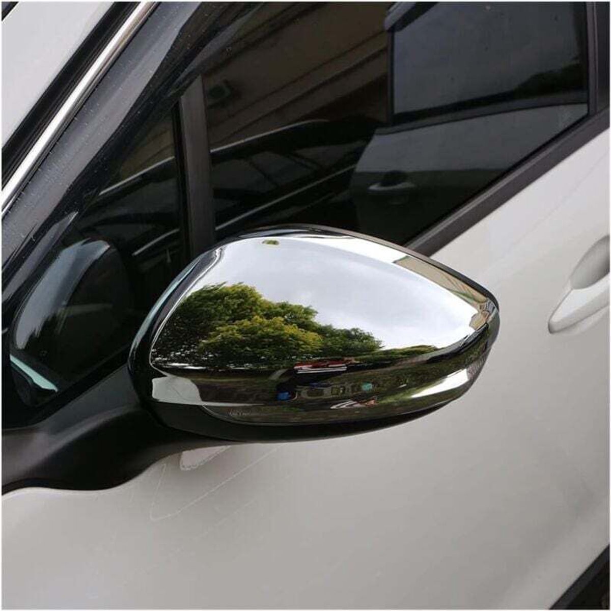 Accessoires voor de zijspiegels van de geschikt voor Peugeot 2008 (modellen 2014-2018), spiegelbeschermer, 2-delige set, afdekking voor de alarmlichten - niet geschikt voor de achteruitkijkspiegels.