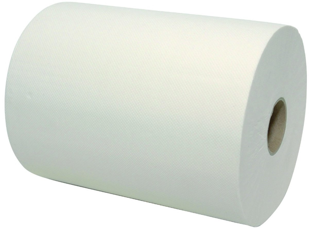 Handdoeken 8309000 6st op Rol Mini Matic XL wit 6rollen + dop