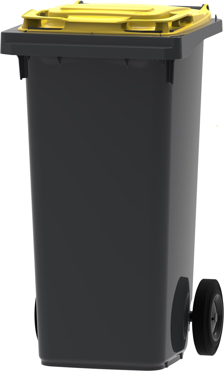 Mini Container - 120 liter Geel - Kliko Afval Container 120liter - Afvalbak 120l