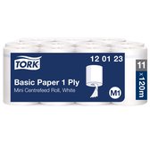 Tork 120123 Universal 310 minirollen 1-lgs wit 120 mtr x 22 cm doos à 11 rol (120123)
