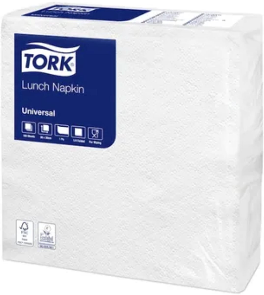 Tork 509335 lunchservet universal wit 30x30 cm 1-laags 2800 stuks (509335)
