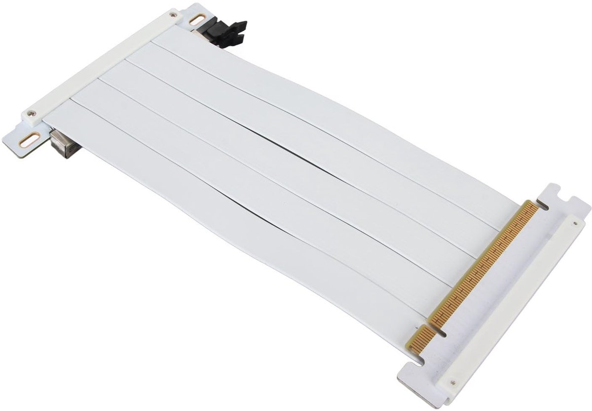 Dailygoods - Flexibele PCIE 4.0 Riser Kabel voor GPU met 180 Graden Hoek