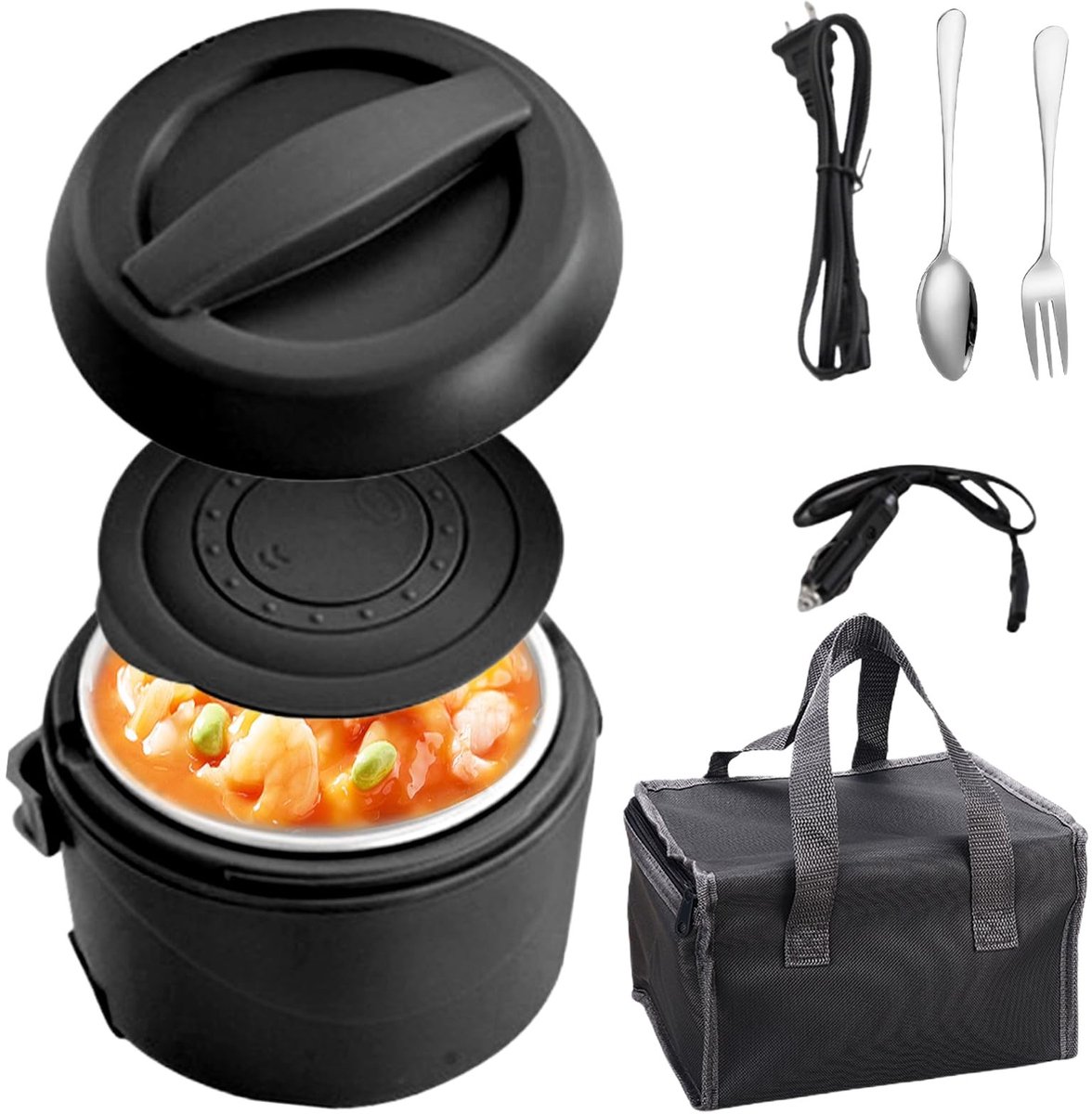 Dailygoods - Elektrische Lunchbox 1200ml voor Voedselverwarmer