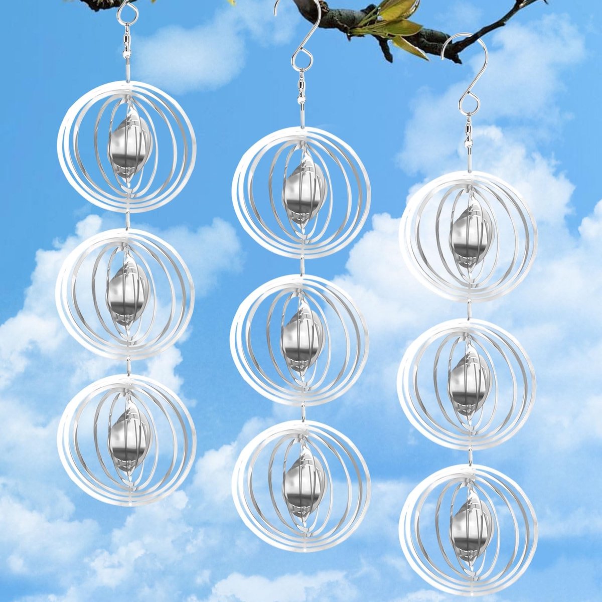 Dailygoods - Cosensi - Dailygoods - 3 Stuks Reflecterende Vogelafweer voor Buiten