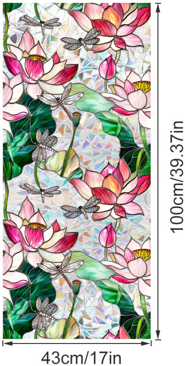 3D Regenboog Raamfolie- Anti-Inkijk - Isolerend & Zonwerend - 43x100cm – Statisch - Prisma Bejuweled EffectXCBL153