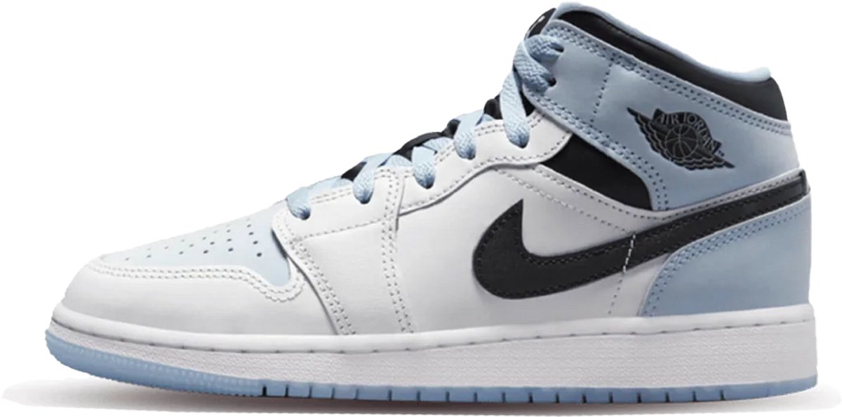 Jordan 1 Mid SE IJsblauw . Wit
