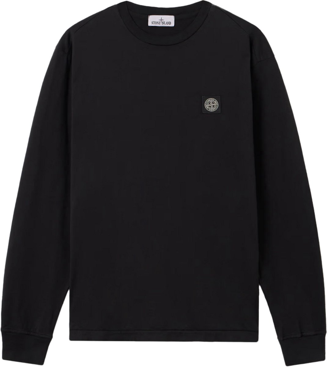 Stone Island Compass Logo T-Shirt Longsleeve 'Black'.