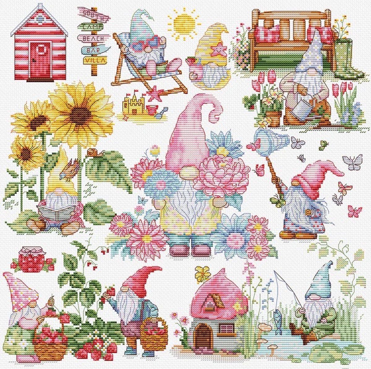 Borduurpakket Luca-S - The Story of the Gnomes - Het verhaal van de Kabouters - B7060