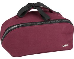 Mexx Toilettas Dames - Make Up Organizer met Binnenvak en Ritssluiting - Makeup Tas Voor Reizen En Dagelijks Gebruik - Make Up Tasje Compact Model - Bordeaux