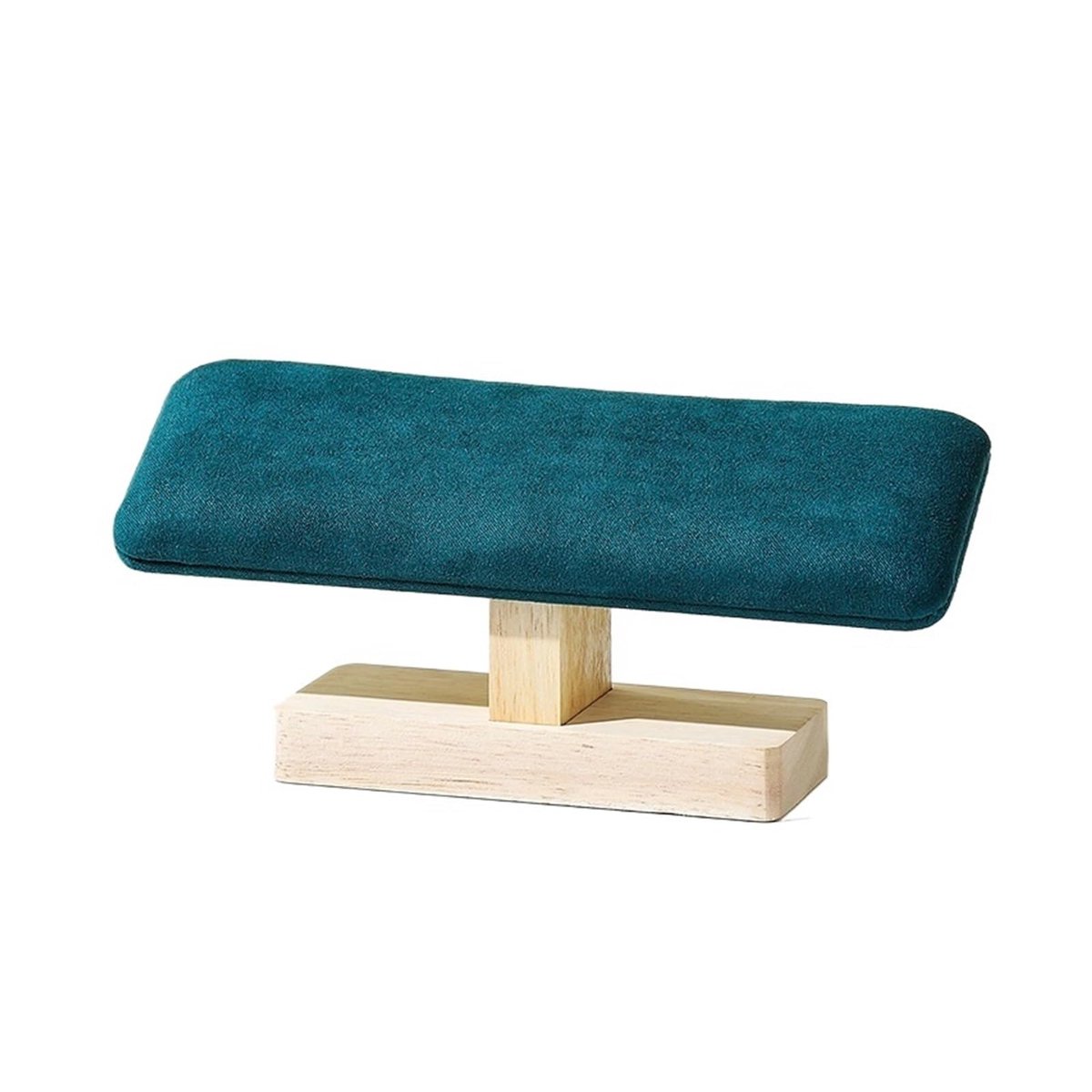Houten armbandenstandaard - Armbandhouder - Houten T-bar horlogestandaard - Opbergtoren voor horloges en sieraden - 1 stuk(Donkergroen)
