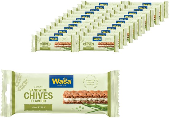 Wasa Sandwich Cheese & Chives - 24-pack 37g
