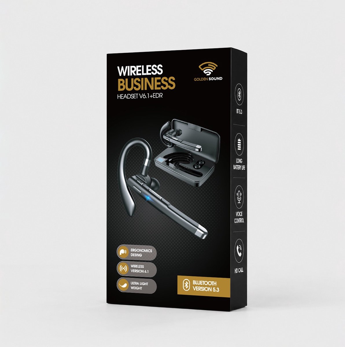 bluetooth oortjes met microfoon golden sound