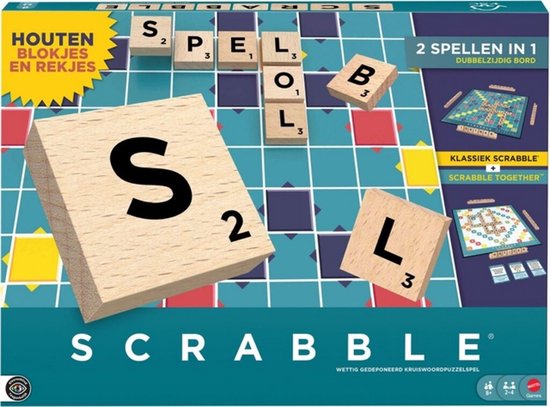 Mattel Games Scrabble Original - Familie bordspel - Nederlandse editie