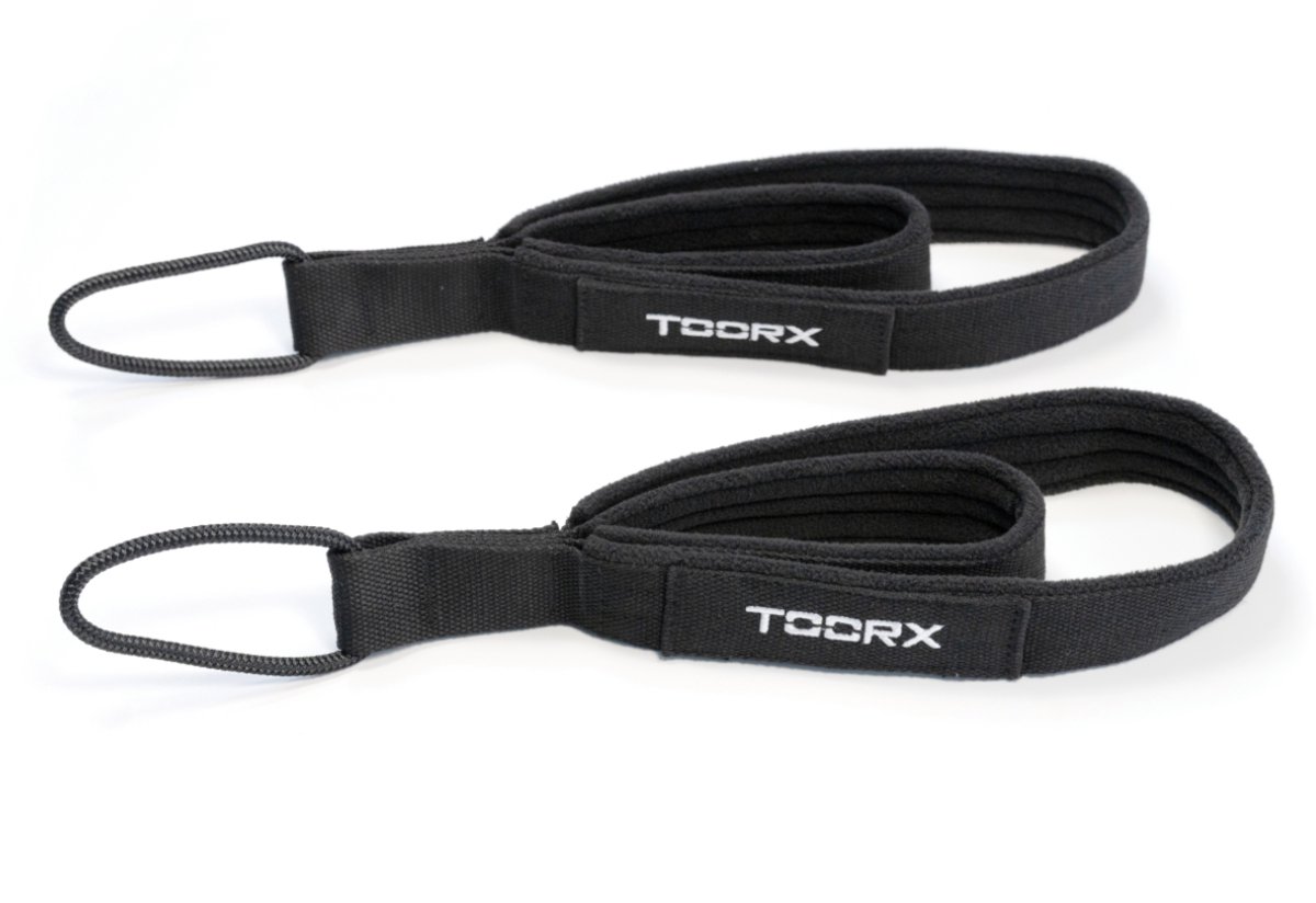 Toorx Fitness 2 verstelbare Pilates straps met dubbele lussen