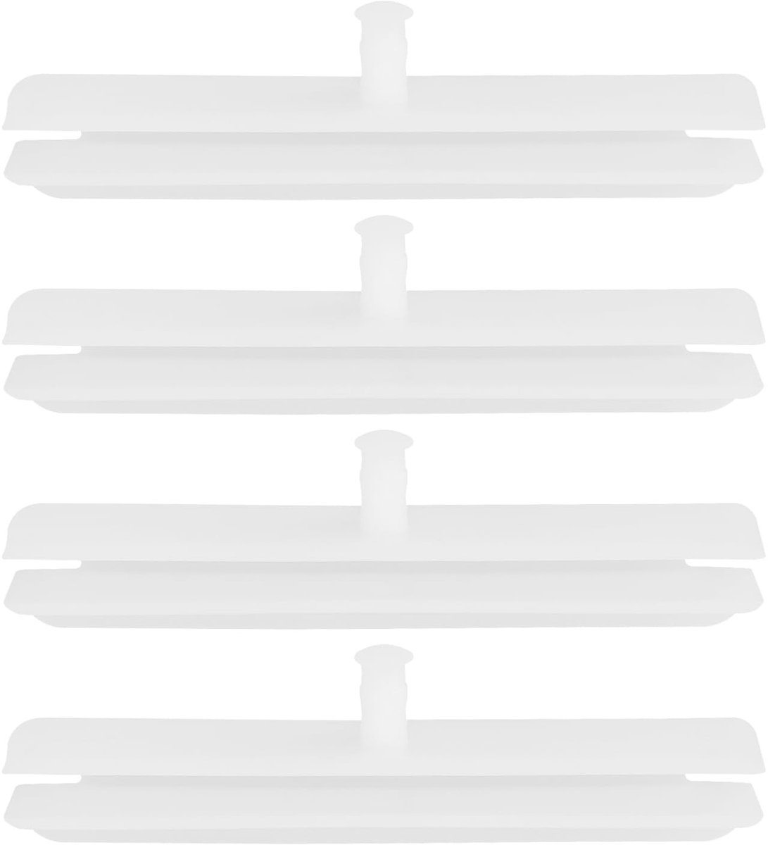Dailygoods - 4 Stuks Glazen Trackclips Compatibel met Diverse Fiat Modellen