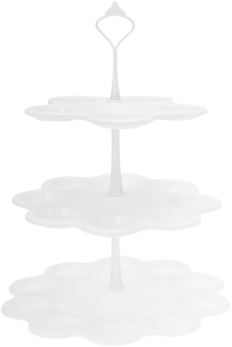 Dailygoods - 3-laags Cupcake Standaard voor Taarten en Gebak
