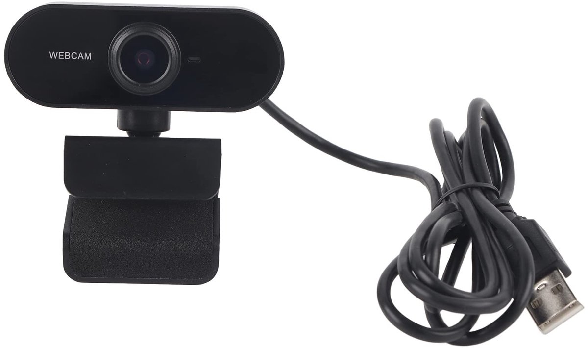Dailygoods - Dailygoody - PC-camera - Full HD Webcam - 4MP Resolutie - Zwart - USB-camera - Geschikt voor Videoconferentie en Live Uitzending - Ideaal voor Thuiswe