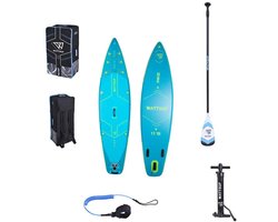 Wattsup Pike Combo 11´6´´ Opblaasbare Paddle Surf Set Blauw 350 cm / 84 cm