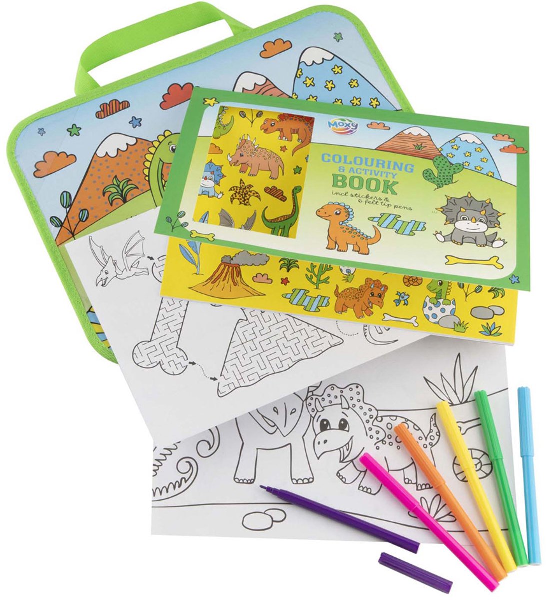 Reistray incl. Kleur- & Activiteitenboek - Dinosaurus