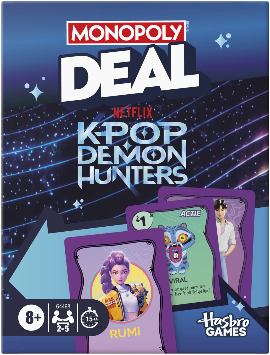 Monopoly Deal KPop Demon Hunters - Kaartspel