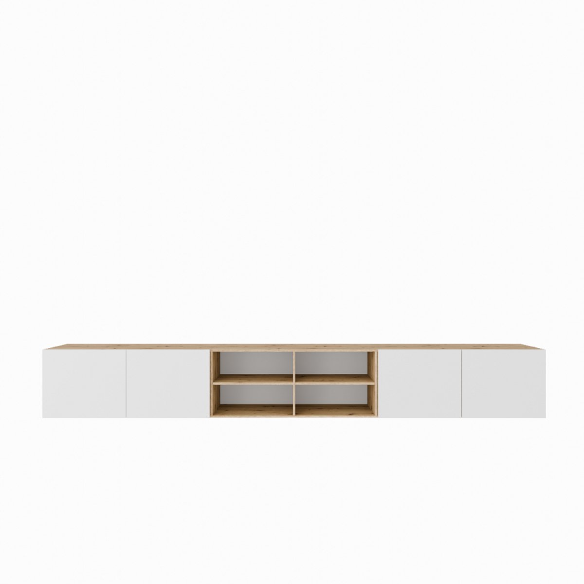 TV-kast Leo IV 300 (3x100) cm (artisan + wit)