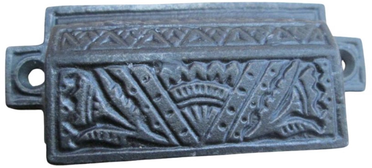 Square Decorative Cup Pull Handle Antique Iron