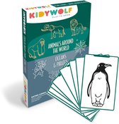KIDYWOLF KIDYDRAW MINI Refill – Animals Around The World & Oceans and Pirates – 60 Tekenkaarten - 4+