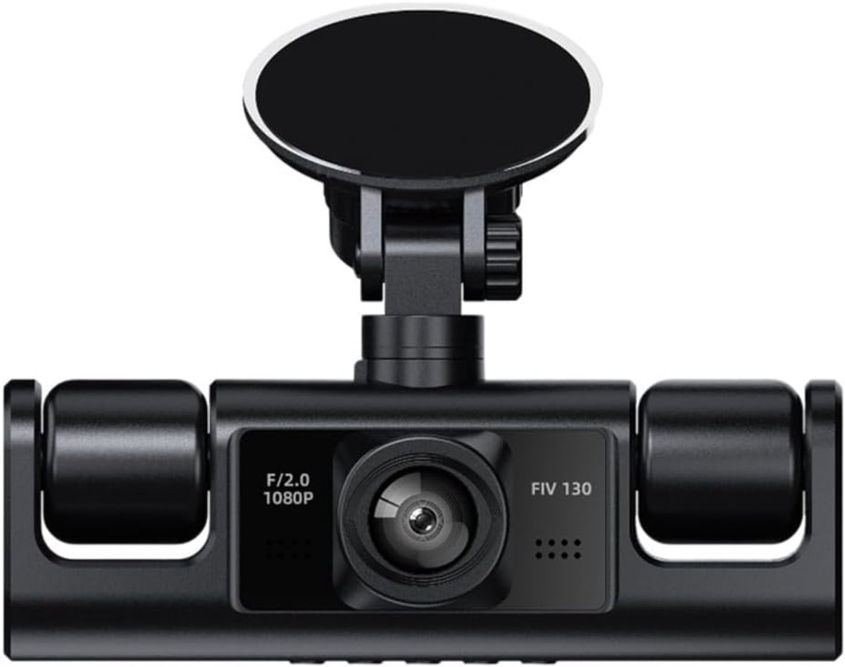 360° Panoramische 4-kanaals Ingebouwde Camera – 1080p HD Nachtcamera voor Auto's en SUV's – DVR Breedbeeldrecorder – ABS – Met Installatie – Zwart