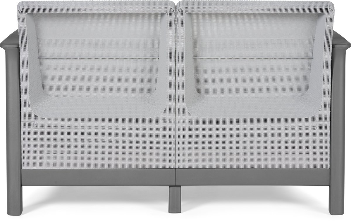 Keter Scandi Linea 2-zits Loungebank - Lichtgrijs thumbnail 8