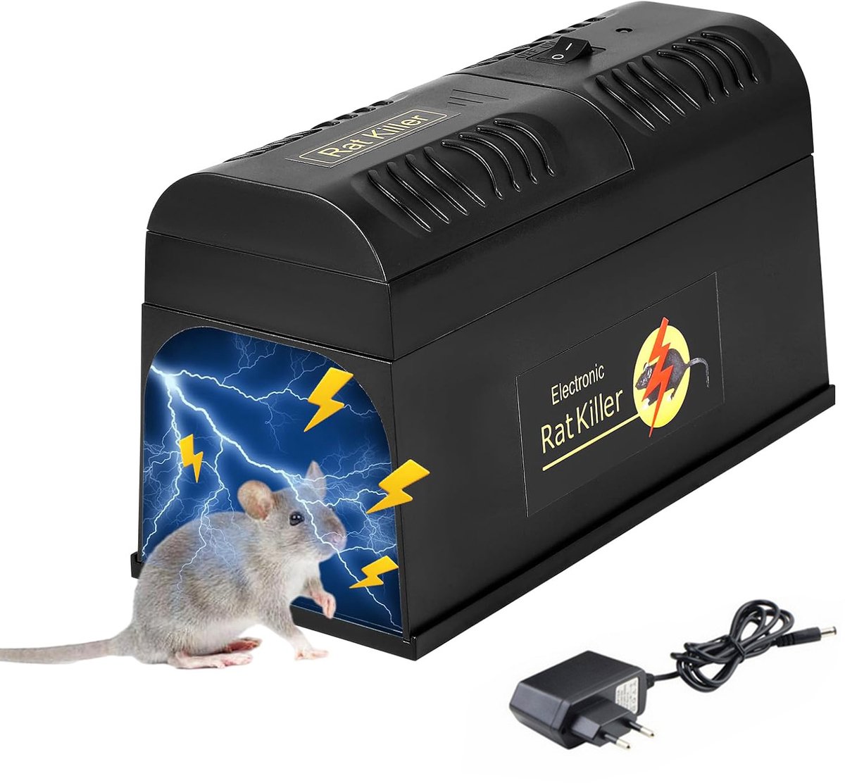 9000V Elektronische Rattenval - Muizenverdelger - Krachtige Knaagdierverdelger - Ongedierteval Voor Onmiddellijke Vernietiging