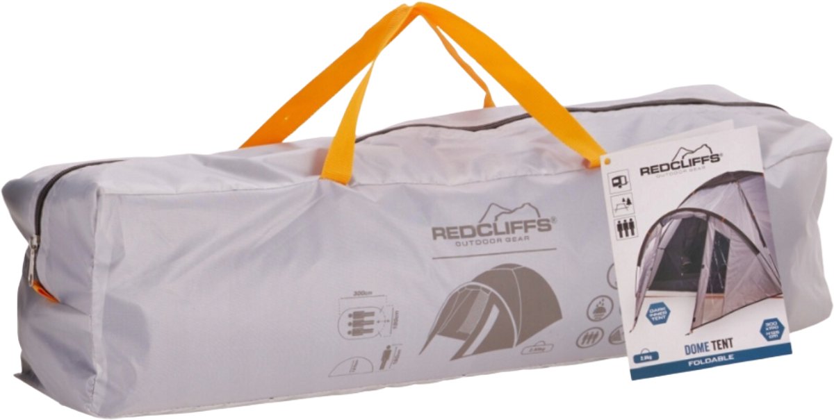 Redcliffs 3 Persoons Tent - Koepeltent - Waterdicht 3000 mm - Met Voorportaal - Lichtgewicht - Snel Op Te Zetten - Inclusief Opbergtas – foto 3