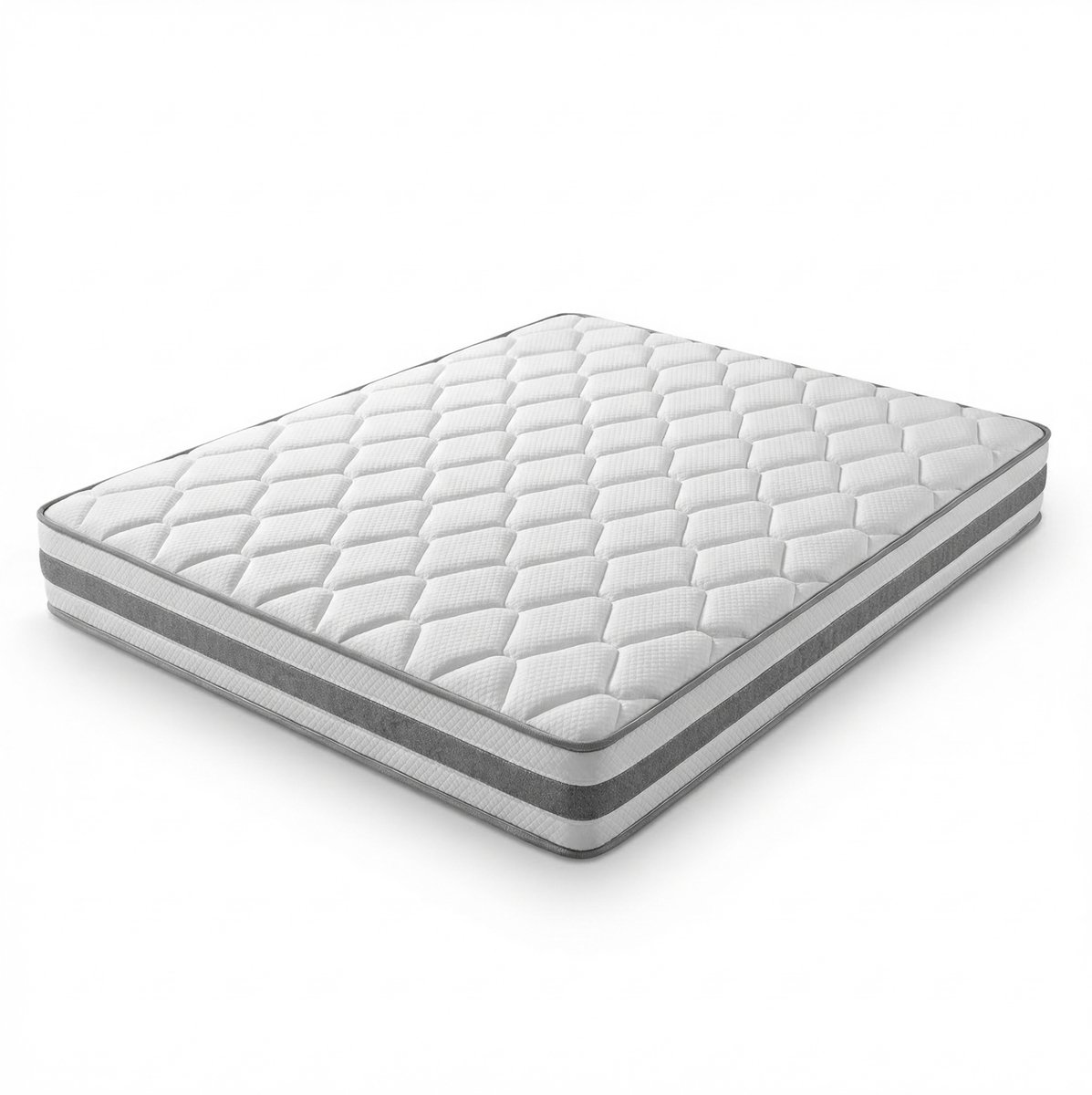 HAUSS SPOLE Matras 90x200 cm - 7-Zones Pocketvering en Comfortschuim - Ergonomisch en Ademend - 25 cm Hoog - Wit