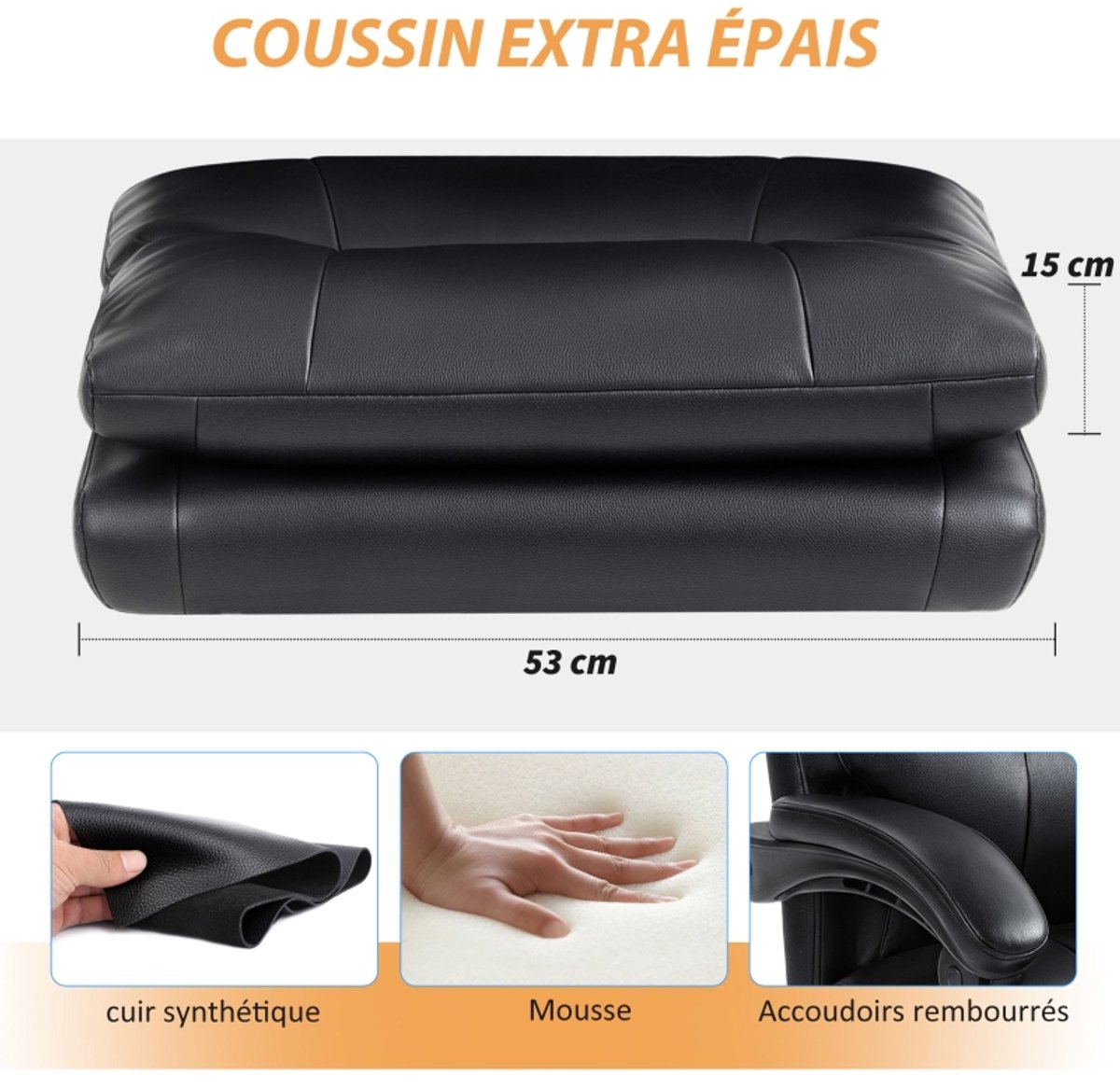 Ergonomische-Bureaustoel-PU-Leren-Office-Chair-Met-Voetensteun-Opblaasbare-Lendensteun-135°-Verstelbare-Hoogte-Draaistoel-Zwart-Comfortabele-Home-Office-Stoel