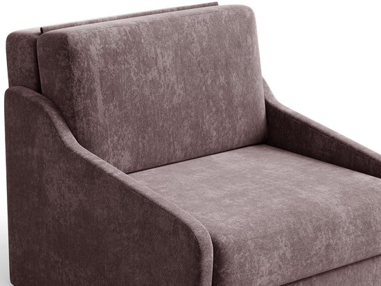 Fauteuil Met Slaapfunctie Slaapbank Ban Fly 80 Fauteuil Slaapbank - Armstoel - Kinderbed - Compact en Comfortabel - 1-zits - Vibe 69 (Pruim) van AJE Meubles B.V. — afbeelding 3