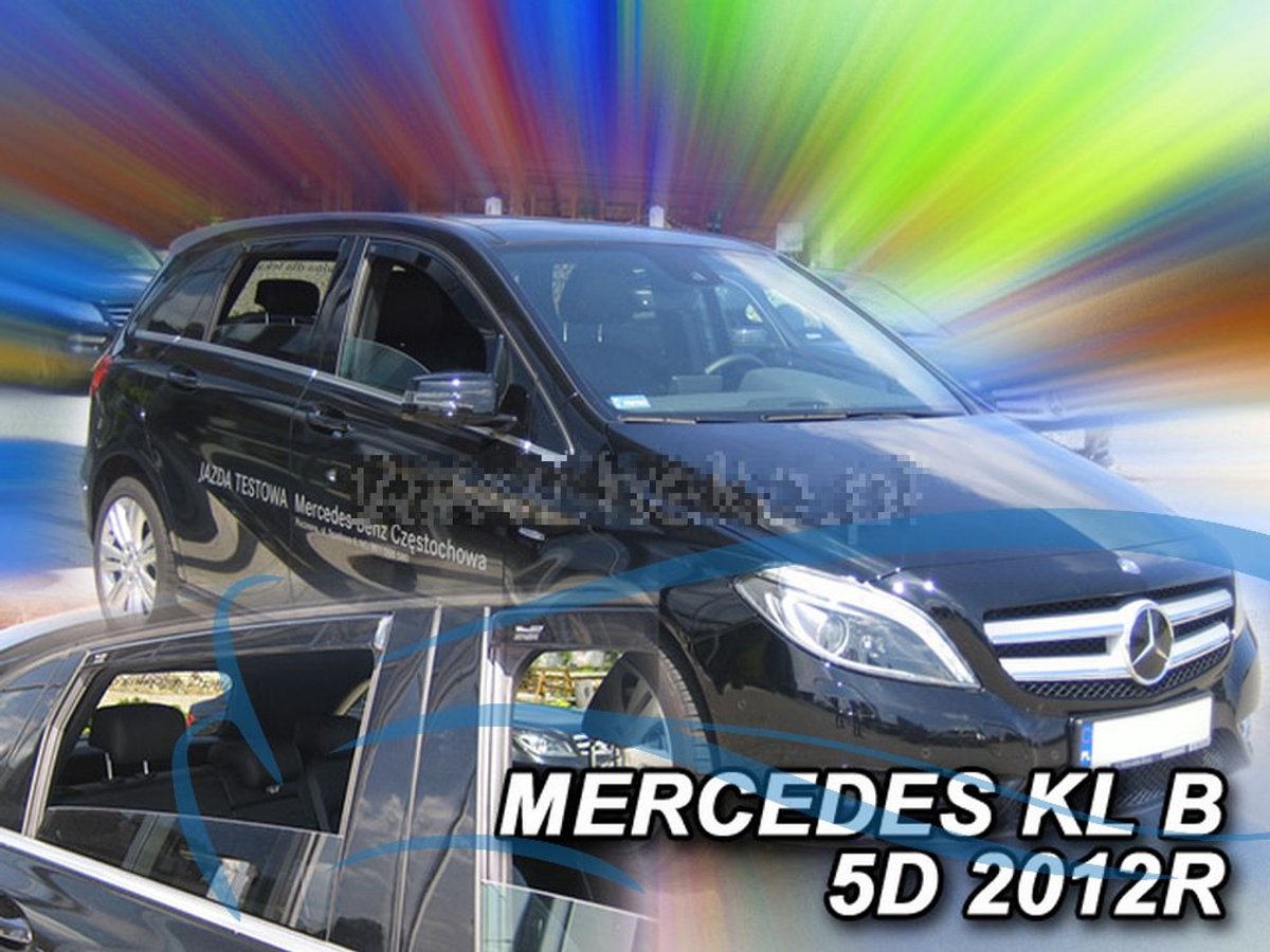 Zijwindschermen geschikt voor Mercedes B-klasse W246 2011 - V + A ramen