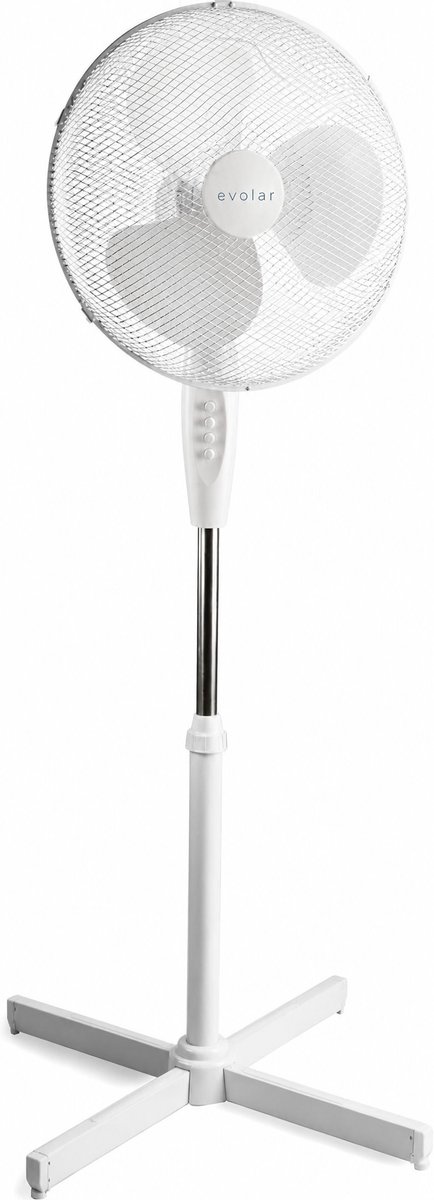 Evolar Statiefventilator - 40 cm / 16 Inch - Ventilator Staand 40W - 3 Standen - Rotatiefunctie - EVO-16S
