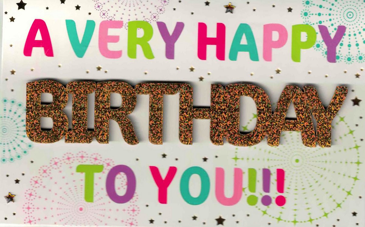 Wenskaart - luxe wenskaart - A Very Happy Birthday To You
