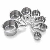 My Green Deal – Set de tasses à mesurer en inox 7 pièces – Tasses à mesurer inox – Emboîtables & empilables – Inox Premium 304 – Set de tasses à mesurer de cuisine