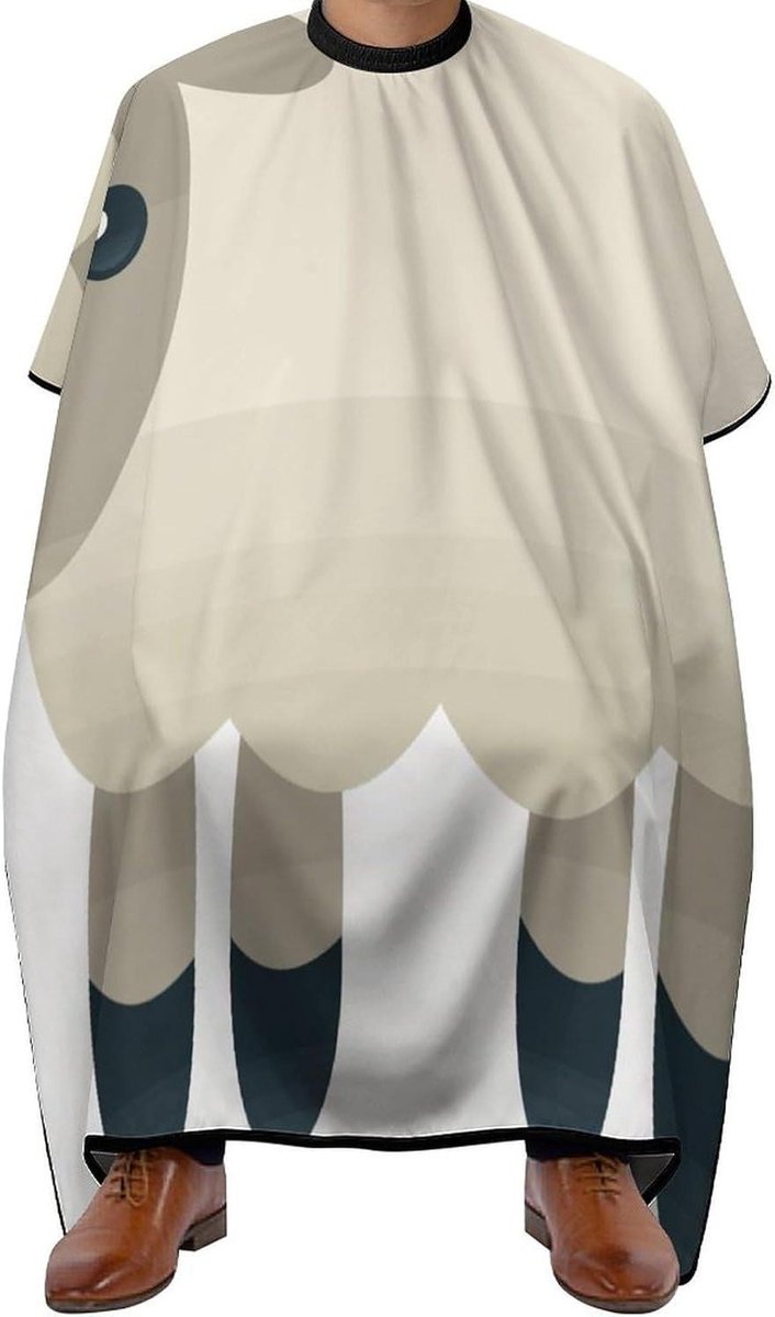 Kappersjurk Sneldrogend - Haarknip Cape - Professioneel Knippen - Verstelbare Halslijn - Uniseks Volwassen - Koe Print