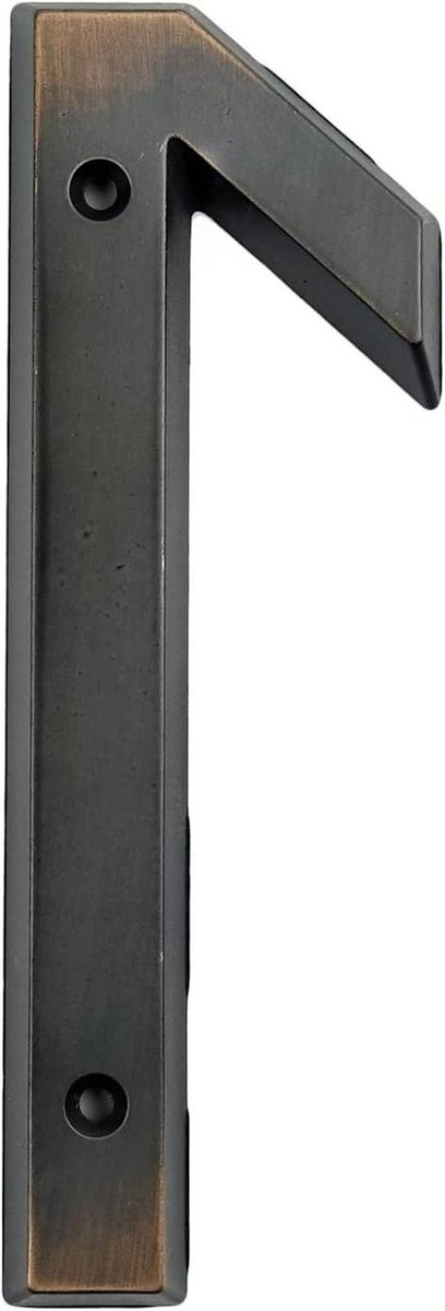 Huisnummer 3D - Deurbord Cijfer - Adres Aangeven - Verweerd Brons Finish - 155 cm Groot - Brons