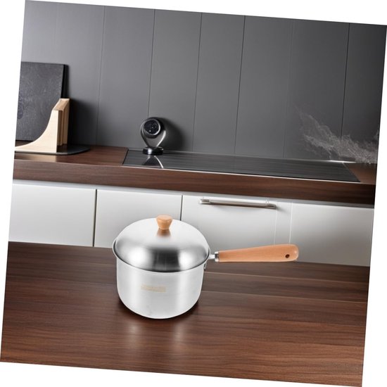 Kookpot Van Roestvrij Staal: 800 Ml Kleine Melkpot Met Verdikte Bodem, Snelle Warmtegeleiding, Multifunctionele Melkkoker Voor Gasfornuizen — afbeelding 4