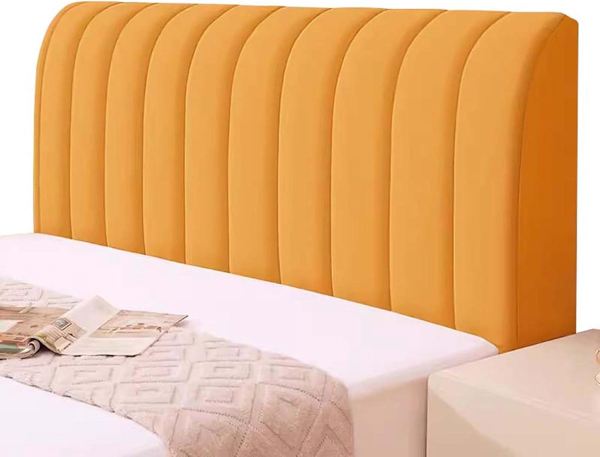 Hoofdbord Hoes - Bed Hoes - Slaapkamer Decoratie - 360° Bescherming - 160cm - Champagne