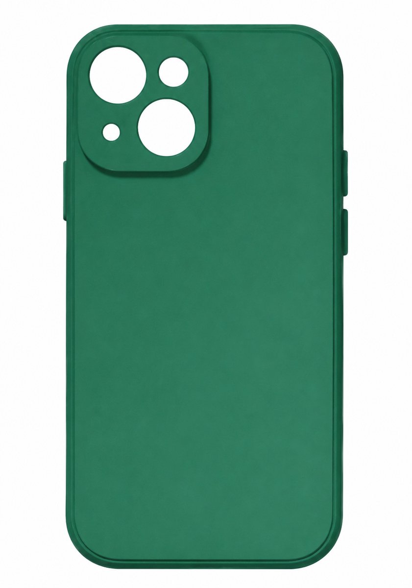 iPhone 14 Hoesje - Donkergroen - Case voor iPhone 14 - Silicone - Telefoonhoesje - OXILO