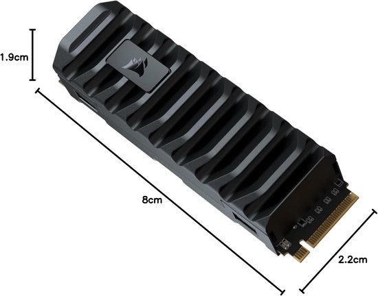 Interne SSD - Opslag M.2 - Sneller Laden - Gen4 PCIe Snelheid - 1TB - Zwart — afbeelding 2