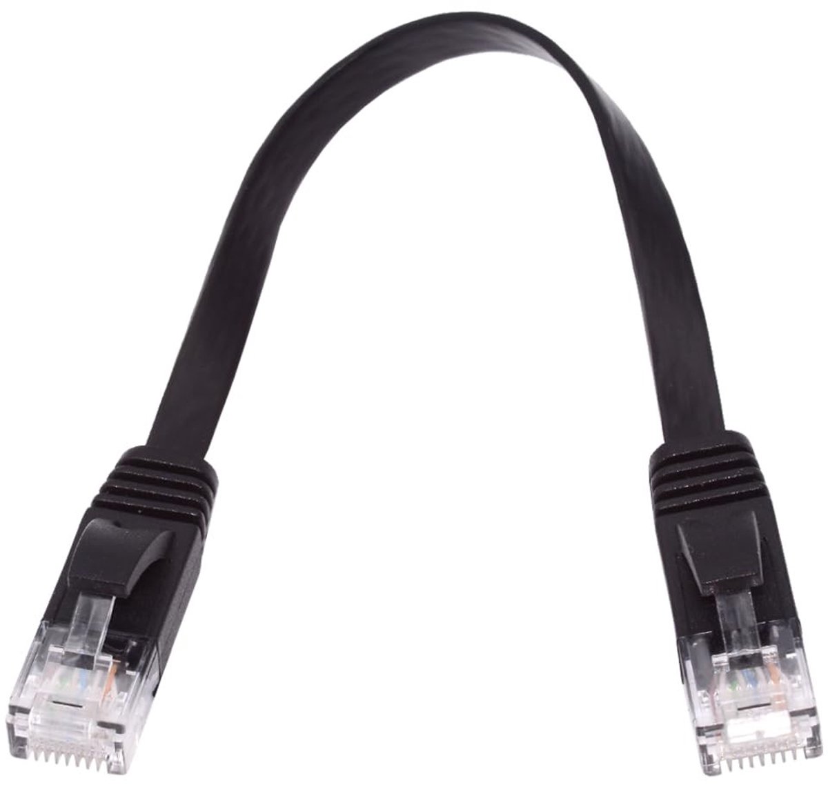 Dailygoods - Cat6 Ethernet Kabel - Ultra Slim - 0.5M - 10Gbps snelheid - Hoge kwaliteit internetverbinding - Flexibel en dun - Geschikt voor netwerken